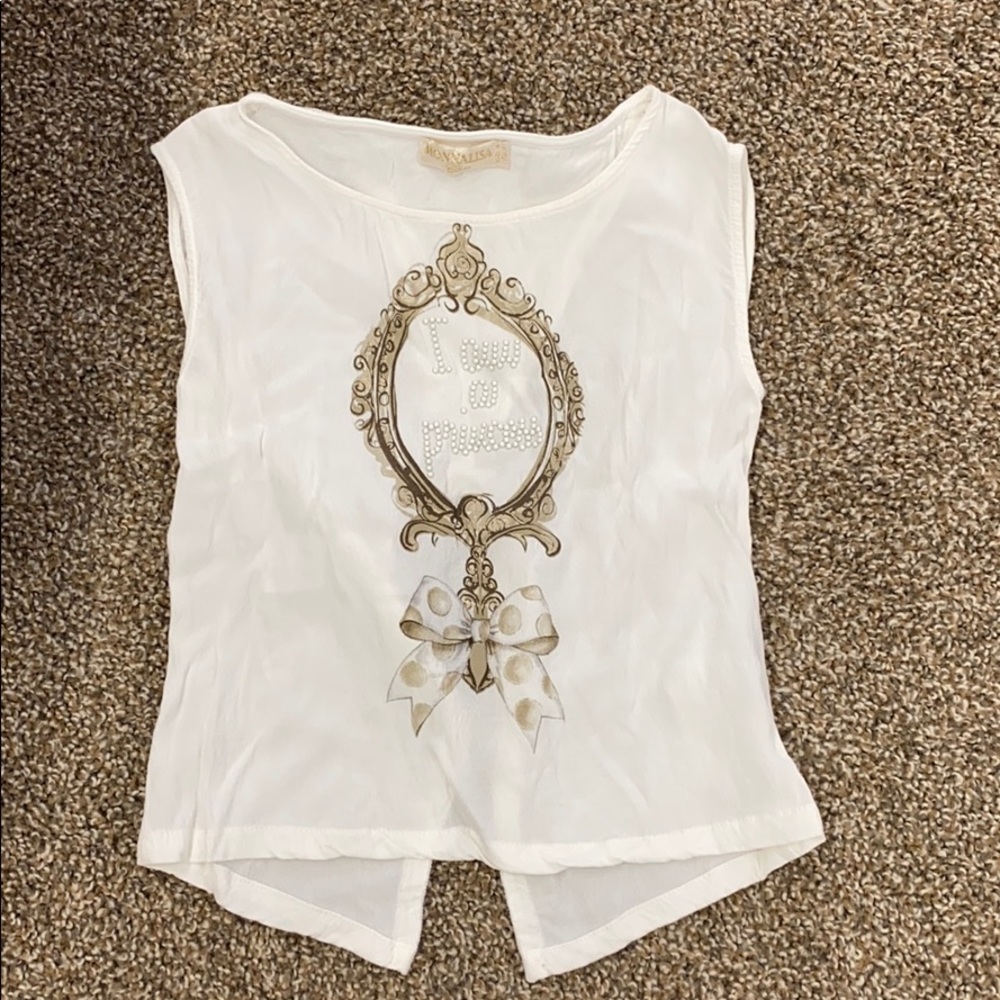 Monnalisa shirt size 4